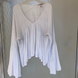 white big sleeve blouse!